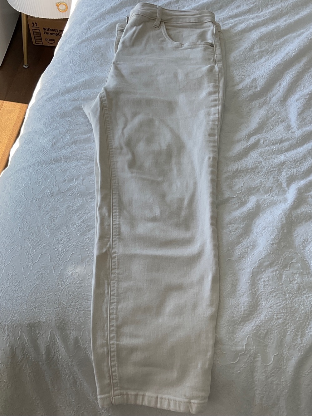 Tristan Off-White/ cream/ light beige Straight Jeans